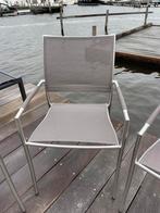 4 gloster tuinstoelen, Ophalen, Gebruikt, Metaal, Stapelbaar