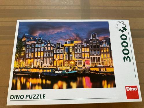Dino Puzzel 3000 stukjes Amsterdamse gracht, Hobby en Vrije tijd, Denksport en Puzzels, Legpuzzel, Meer dan 1500 stukjes, Ophalen of Verzenden