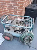 Oude sterke Bouw compressor incl slang 2x, 100 liter of meer, Ophalen, Gebruikt, Mobiel