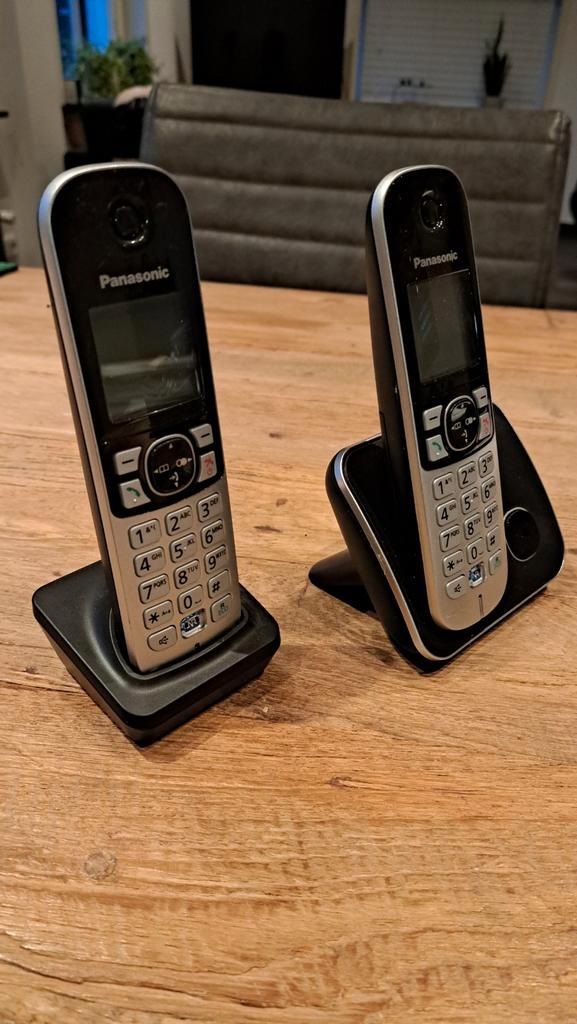 Panasonic  Draadloze Telefoonset, Telecommunicatie, Vaste telefoons | Handsets en Draadloos, Zo goed als nieuw, 2 handsets, Ophalen of Verzenden