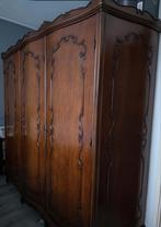 Vintage linnenkast hang, leg en lades, 2m br, Gebruikt, 200 cm of meer, Klassiek, 200 cm of meer