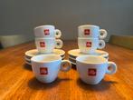 6 x Illy espresso kopjes met schotel, Verzamelen, Ophalen of Verzenden, Zo goed als nieuw, Porselein, Kop en/of schotel