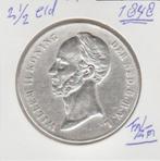 W II mooie 21/2 gld 1848 fr/zfr., Postzegels en Munten, Munten | Nederland, Zilver, 2½ gulden, Ophalen of Verzenden, Koning Willem II