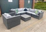 Mooie Loungeset Tuinset, Ophalen, Wicker, Hocker