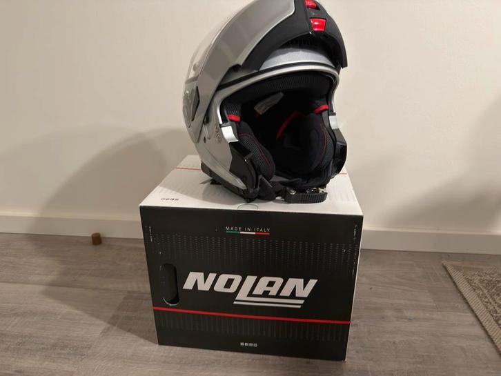 Nolan N100-5 Systeemhelm - Maat M - Nieuwstaat!, Motoren, Kleding | Motorhelmen, Heren, Systeemhelm, M, Nolan, Tweedehands, Ophalen of Verzenden