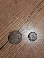 Te koop 1 cent uit 1918 en halve cent uit 1937, Postzegels en Munten, Munten | Nederland, Ophalen of Verzenden, Koningin Wilhelmina