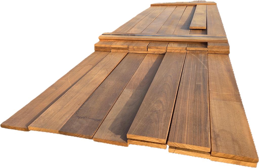 Hardhouten planken - geschaafd 1.8x14.0 cm - nr: HP122, Tuin en Terras, Palen, Balken en Planken, Ophalen, Planken, Nieuw, Hardhout