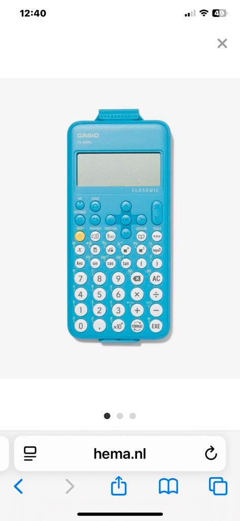 Casio fx-82NL rekenmachine, Diversen, Rekenmachines, Nieuw, Ophalen of Verzenden