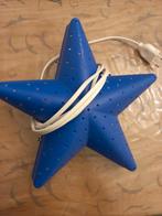 Ikea Ster Bedlampje - Blauw, Kunststof, Ophalen of Verzenden, Zo goed als nieuw, Modern