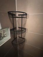 Hoek Badkamerrek Zwart Metaal, Huis en Inrichting, Minder dan 50 cm, Gebruikt, Overige typen, Ophalen of Verzenden
