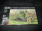 D-295,REVELL 1-72,NO,03157,M7 Priest & US Paratroopers (1/76, Overige merken, 1:32 tot 1:50, Overige typen, Nieuw