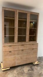 Teakhouten Buffetkast met Glas, Antiek en Kunst, Antiek | Meubels | Kasten, Ophalen