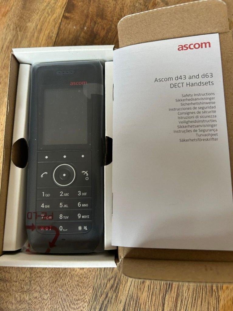 ➡️ NIEUW Ascom D63 PROTECTOR Dect DH7 DH7-ADAA, Ophalen of Verzenden, Nieuw, 1 handset
