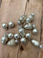 14 Vintage Kerstballetjes - Eikeltjes en Ballen, Ophalen of Verzenden, Gebruikt