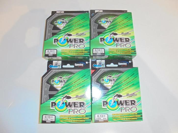 Power Pro Gevlochten lijn 275m 0,13mm en 0,10mm Made in USA, Watersport en Boten, Hengelsport | Roofvissen, Nieuw, Vislijn, Ophalen of Verzenden