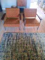 Vintage easy chair  fauteuils - set van 2, Ophalen, Gebruikt, 75 tot 100 cm, 50 tot 75 cm