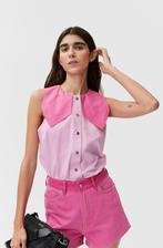 * GANNI 40 * NIEUW mouwloze roze blouse. Nww € 155., Maat 38/40 (M), Ganni, Nieuw, Ophalen of Verzenden