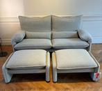 Maralunga zetel Cassina met twee voetbanken, Ophalen, 100 tot 125 cm, Klassierker, Rechte bank
