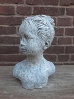 Buste meisje borstbeeld betonnen beeld tuinbeeld beton, Tuin en Terras, Ophalen of Verzenden, Nieuw