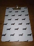 Hema klembord teckels, tekkels., Ophalen of Verzenden, Zo goed als nieuw