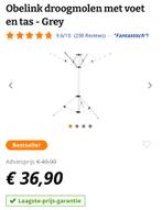 Obelink Droogmolen - Camping, Tuin en Terras, Droogmolens en Wasrekken, Ophalen of Verzenden, Gebruikt, Droogmolen