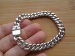 zilveren zware schakelarmband [304], Ophalen of Verzenden, Zo goed als nieuw, Zilver, Zilver