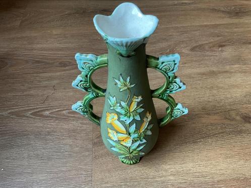 Jugendstil art nouveau art deco antiek vaas met hyacinten, Antiek en Kunst, Antiek | Vazen, Ophalen of Verzenden