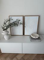 Japandi schilderijen 2 stuks 40x60cm (NIEUW) Minimalistic, Antiek en Kunst, Verzenden