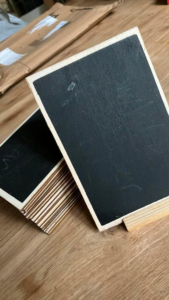 Krijtbordjes met houder, Diversen, Schoolborden, Zo goed als nieuw, Krijtbord, Ophalen of Verzenden