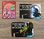 Stickers, Atari, 3 stuks, Spelcomputers en Games, Games | Atari, Ophalen of Verzenden
