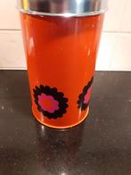 Brabantia Beschuitbus Vintage Oranje Bloem, Huis en Inrichting, Ophalen of Verzenden, Gebruikt