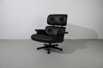 Vitra Eames Lounge Chair met Ottoman XL, All Black, Metaal, Nieuw, 75 tot 100 cm, Minder dan 75 cm