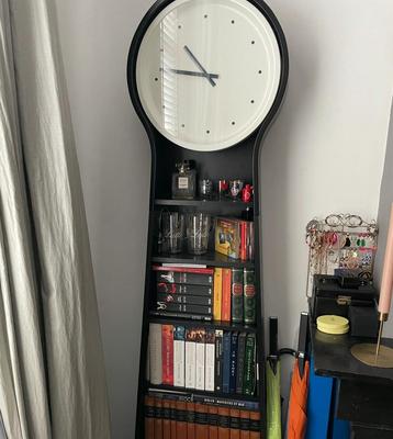 Ikea PS Pendule staande klok boekenkast zwart beschikbaar voor biedingen