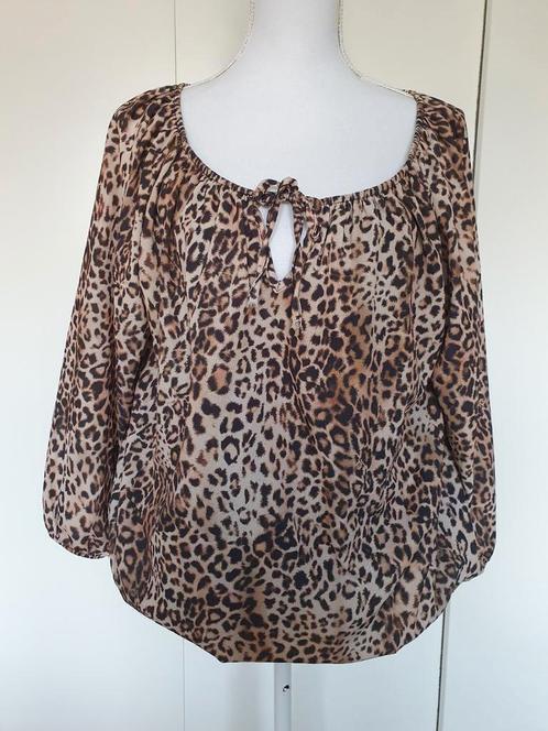 Panterprint top van Dazzling maat XXL., Kleding | Dames, Grote Maten, Gedragen, Shirt of Top, Bruin, Ophalen of Verzenden