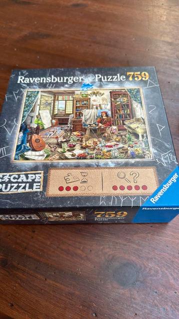 Escape puzzel Ravensburger Kunstenaarsatelier 759 no 168439 beschikbaar voor biedingen