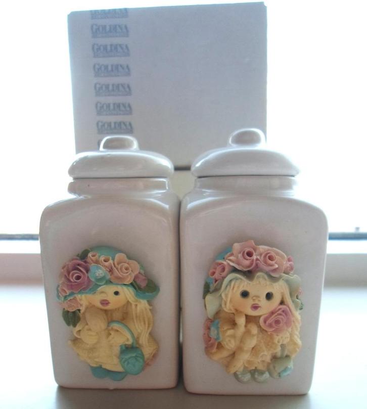 2 Kruidenpotjes.Goldina Collection. Nieuw in doos., Huis en Inrichting, Keuken | Keukenbenodigdheden, Nieuw, Ophalen of Verzenden