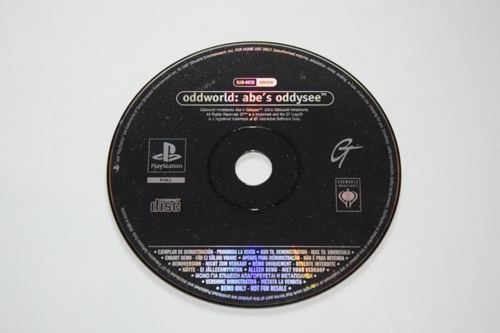 Playstation 1 : Oddworld - Abe's Oddysee Demo (SLED-00725), Spelcomputers en Games, Games | Sony PlayStation 1, Gebruikt, Avontuur en Actie