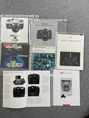 meer dan 250 stuks documentatie Leica R systeem