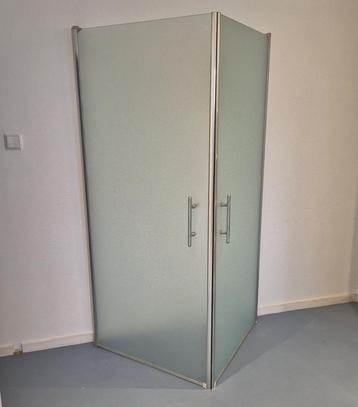 Douchecabine hoekopstelling 2 deuren - Chroom - 180x85x85cm beschikbaar voor biedingen