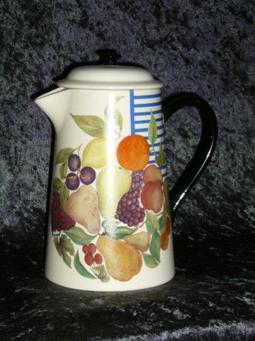Gien Aardewerk Koffiepot La Ronde Des Fruit  beschikbaar voor biedingen