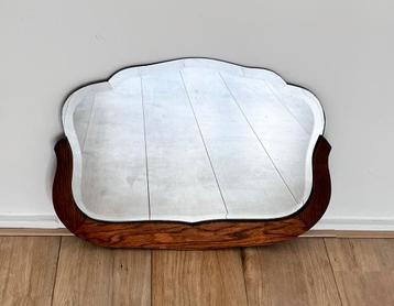 Antieke spiegel in houten lijst, 73 cm x 55 cm beschikbaar voor biedingen