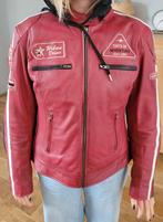 Rode leren motorjas van Difi, maat 44, Motoren, Kleding | Motorkleding, Ophalen of Verzenden, Tweedehands, Jas | leer