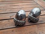Set van 2 x zilver kleurige decoratie eikel, Huis en Inrichting, Ophalen of Verzenden, Nieuw
