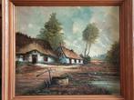 Olieverf schilderij- oude romantische boerderij in de natuur, Ophalen