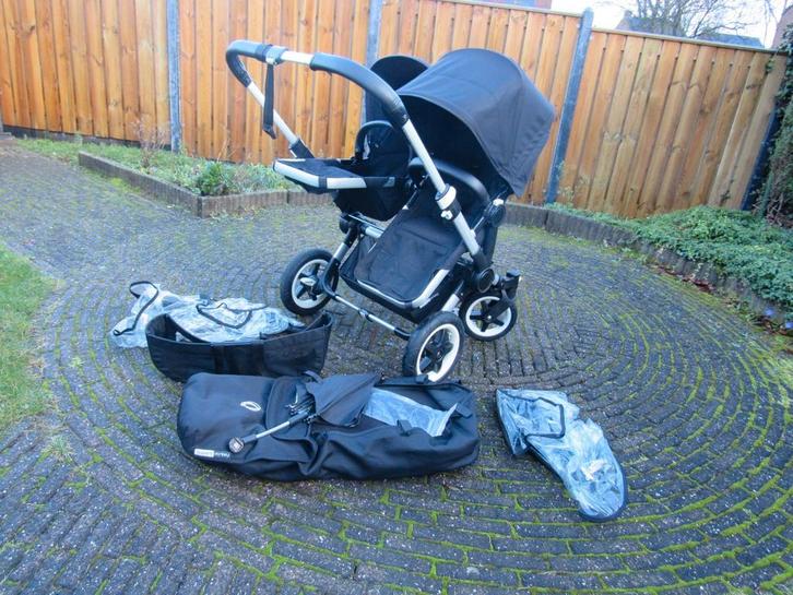 Bugaboo Donkey2 kinderwagen dubbel duo met reiswieg, Kinderen en Baby's, Kinderwagens en Combinaties, Zo goed als nieuw, Combiwagen