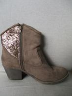 PEARLZ enkel laarsjes taupe bruin met glitter maat 41- nieuw, Nieuw, Lage of Enkellaarzen, Ophalen of Verzenden, Bruin