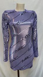 Rotate dress jurk 34 paars lila pailletten sequin, Paars, Ophalen of Verzenden, Zo goed als nieuw, Maat 34 (XS) of kleiner