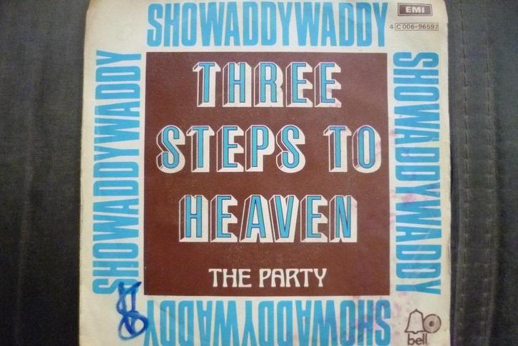showaddywaddy - three steps to heaven, Cd's en Dvd's, Vinyl Singles, Gebruikt, Single, Overige genres, 7 inch, Ophalen of Verzenden