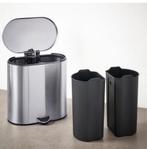 IKEA STABBEN pedaalemmer – roestvrij staal, 20 liter, Ophalen of Verzenden, Zo goed als nieuw, Rvs, Minder dan 50 cm