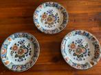 3 wandborden Delft polychroon, Antiek en Kunst, Ophalen